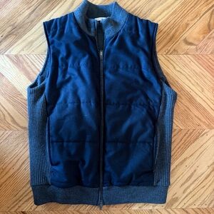Luciano Barbera Wool Silk Cashmere Zip Vest – Size 50